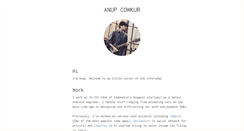 Desktop Screenshot of anupcowkur.com